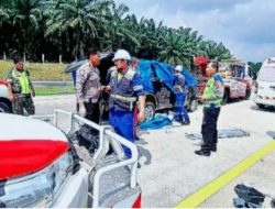 Kecelakaan tragis di tol Indrapura-Kisaran, 4 tewas 3 luka