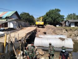 Percepat Konektivitas Wilayah, Kodam IM Lanjutkan Pembangunan Jembatan Armco di Aceh