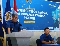 Kantor Imigrasi Kelas I TPI Palu, Gelar Aplikasi M-Paspor, APOA Di Poso.