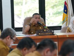 Wali Kota Palu Hadianto Rasyid Pimpin Langsung FGD Bersama OPD Dan Pihak Terkait Lainnya.