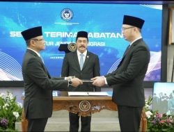 Menteri IMIPASI, Agus Andrianto, Melantik Dan Mengambil Sumpah Pimpinanan Tinggi Madya Lingkup KEMENIMIPASI.