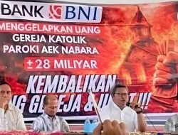 Dana umat raib di BNI, Paroki Aek Nabara tunggu kepastian hukum