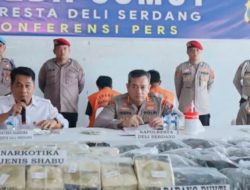 Satnarkoba Polresta Deli Serdang sergap 3 tersangka di gerbang tol Lubuk Pakam, amankan 53 kg sabu