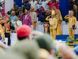 Gubernur Anwar Hafid, Dalam Pidatonya Pada Peringatan HUT Ke- 62 Sulteng Mengajak Semua Elemen Masyarakat Bersatu Bangun Sulteng.