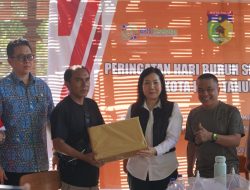 Wali Kota Palu H. Hadianto Rasyid, Membuka Acara Talkshow Dalam Rangka Hari Buruh Sedunia.