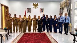 Wali Kota Palu H. Hadianto Rasyid Menerima Kunjungan Jajaran Bank Sulteng.