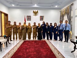 Wali Kota Palu H. Hadianto Rasyid Menerima Kunjungan Jajaran Bank Sulteng.
