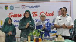 Ketua TP-PKK Kota Palu Hj. Diah Puspita Terlibat Langsung Dalam Kegiatan Genre Go To School.