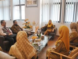 Wakil Wali Kota Palu Imelda Liliana Muhidin, Menerima Kunjungan Pejabat Arsip Nasional  Republik Indonesia.