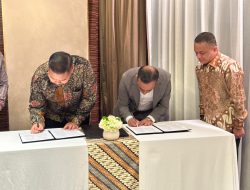 Wali Kota Palu H. Hadianto Rasyid, Saksikan Penandatanganan MoU Antara KEK Palu Dengan Perusahaan Energi Hijau Singapura.