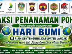 Peringatan Hari Bumi,IWO Landak Bersama Lintas Komunitas Gelar Aksi Tanam Pohon di Riam Sentegung