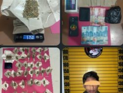 Satresnarkoba Polres Landak Tangkap Pengedar Ganja di Ngabang, 57,50 Gram Barang Bukti Diamankan