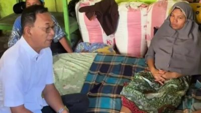 Ditandu 25 km untuk melahirkan, Tuti Daulay dijenguk Bupati Tapsel