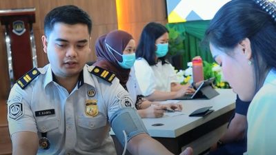 Kanim Kelas I TPI Palu Kerjasama PUSKESMAS Birobuli Laksanakan Pemeriksaan Kesehatan Gratis.