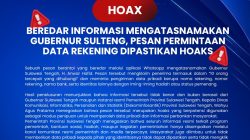 Pesan Berantai Mengatasnamakan Gubernur,  Melalui Whats APP Beredar Luas di Masyarakat.