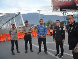 Wali Kota Palu H.Hadianto Rasyid, Perintahkan Akses Jembatan III Kembali Dibuka Untuk Kendaraan Ringan.