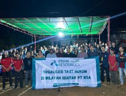 PT. NSA Gandeng IMKA-PIJAR FH Untan Gelar Sosialisasi Taat Hukum di Dusun Palah Prajo
