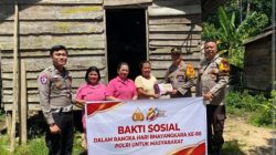 Sambut Hari Bhayangkara ke-80, Polsek Menyuke Salurkan 50 Paket Sembako ke Purnawirawan dan Warga Kurang Mampu
