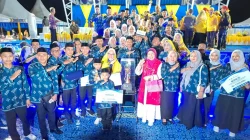 Kafilah Kota Palu Meraih Juara Umum MTQ XXXI Propinsi Sulteng, Dengan Total 241 Poin, Margin 22 Poin Diatas Morowali.