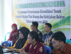 Wali Kota Palu Diwakili Kepala Dinas PRP, Achmad Arwien Afries Hadiri Pertemuan Bersama ATR/BPN Kota Palu.