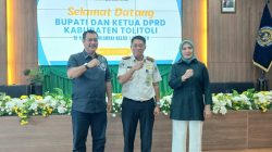 Kakanim Kelas I TPI Palu Muhammad Akmal Menerima Kunjungan Bupati dan Ketua DPRD Tolitoli.