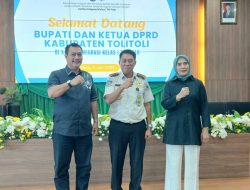 Kakanim Kelas I TPI Palu Muhammad Akmal Menerima Kunjungan Bupati dan Ketua DPRD Tolitoli.