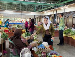 Wakil Wali Kota Palu, Imelda Liliana Muhidin Mengunjungi Pasar Tavanjuka