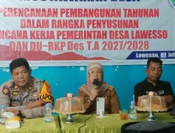 Kapolsek Penrang Hadiri Musrenbang Desa Lawesso untuk Penyusunan RKP Desa 2027