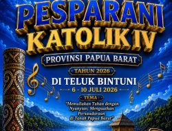 Gubernur Papua Barat Dijadwalkan Membuka Pesparani IV 2026 di Tanah Sisar Matiti