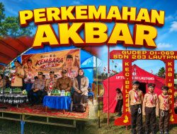 Semangat Pramuka Berkobar, UPTD 283 Lautang Turunkan 16 Siswa di Perkemahan Akbar HUT Pramuka ke-65